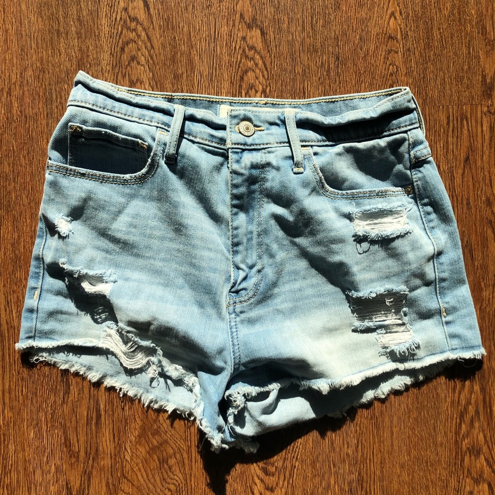 Abercrombie Light Wash Jean Shorts